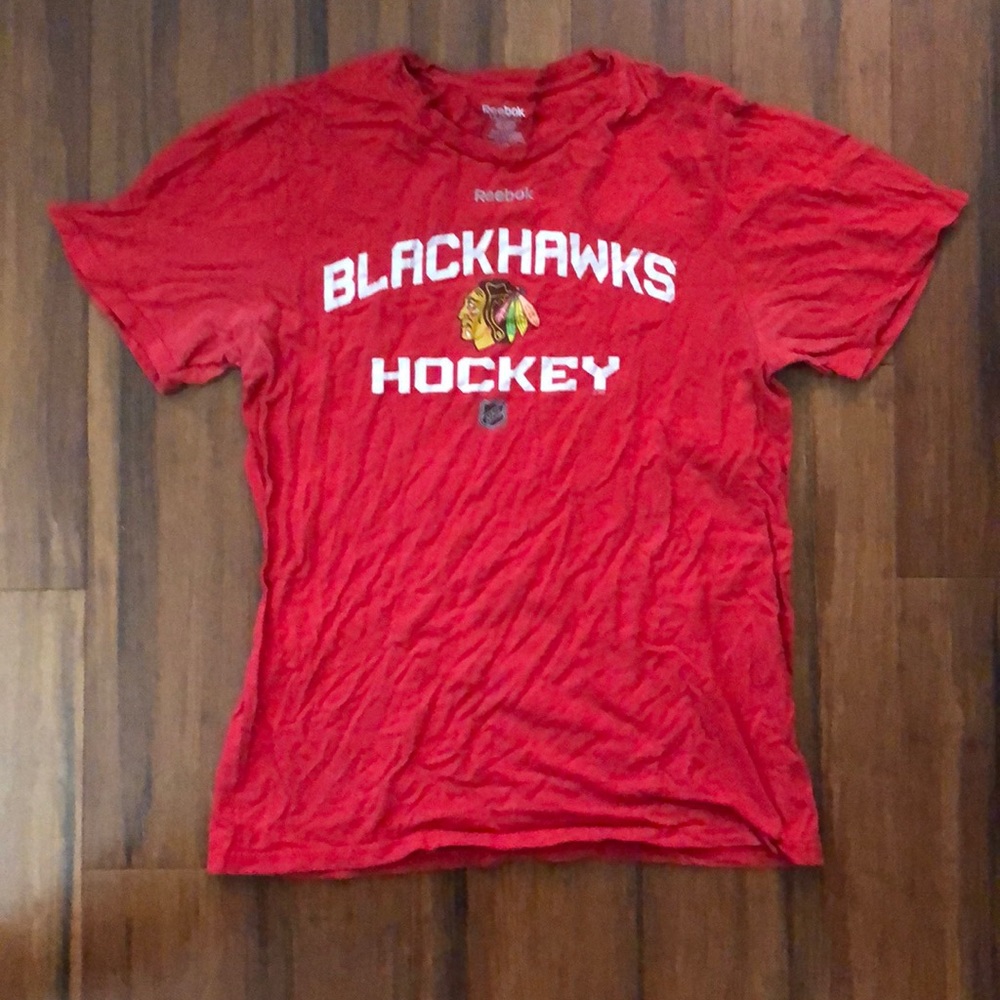 CHICAGO BLACKHAWKS REEBOK SHIRT MENS MEDIUM (M) NHL